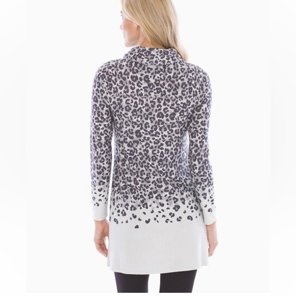 Soma jersey funnel neck burnout leopard tunic - Picture 3 of 10